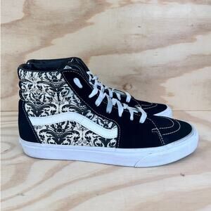 Vans Off The Wall - SK8-Hi Skull Tapestry - Sneakers - Black/White - Men's -11.5